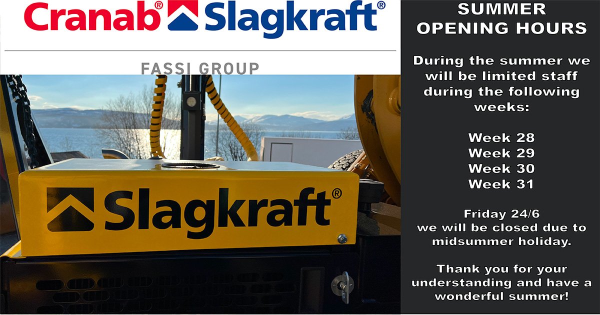 Opening hours Summer Slagkraft[1]